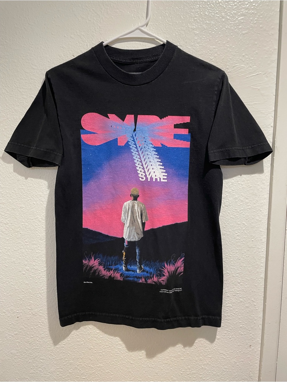 MSFTSrep Jaden Smith SYRE Album Merch Black Graphic T-Shirt Men's Size Small